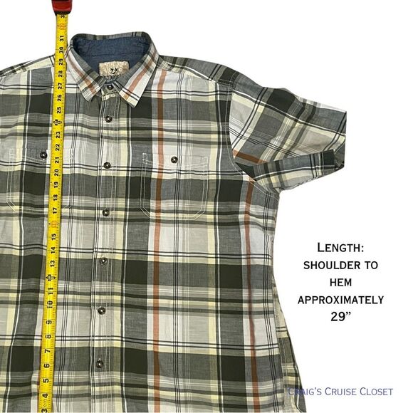 Outdoor Life Earth Tone Casual Button Down Shirt Soft Cotton Men's XL - Picture 5 of 7